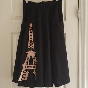 NWT Unique Vintage Paris Swing Skirt